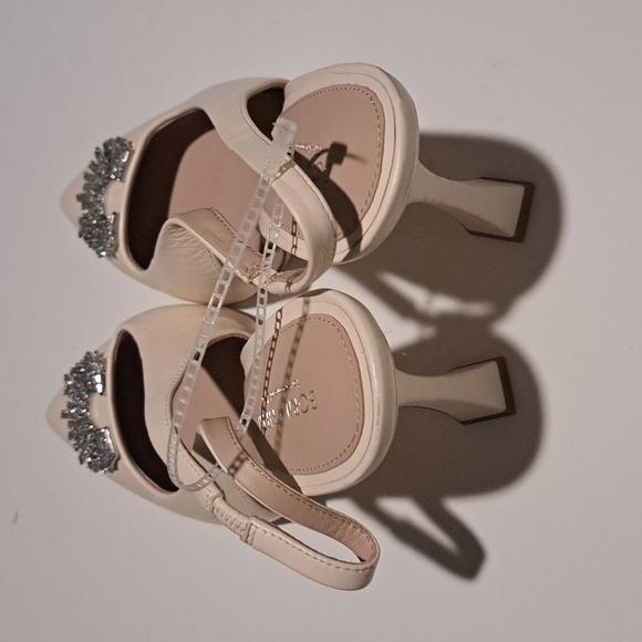 Antonio Melani x Born on Fifth Millie Leather Jewel Ornament Slingback P… - Picture 5 of 7